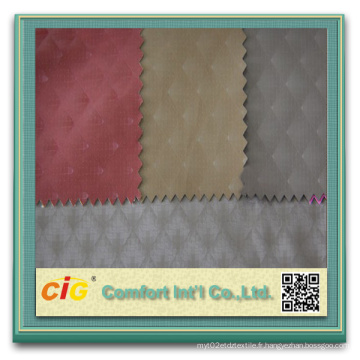 Tissu de bonne suède en polyester pour vêtement en relief
